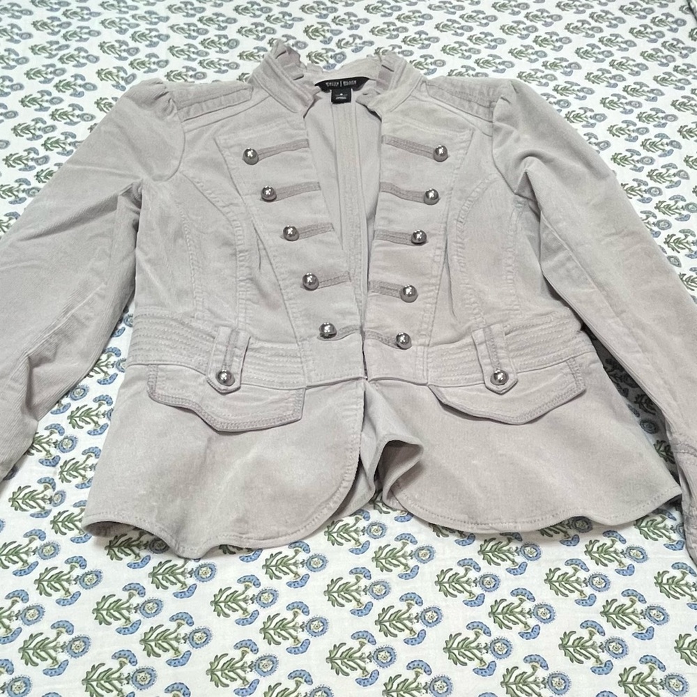 NWT White House Black Market Blazer Military Corduroy Jacket Women’s Size 6